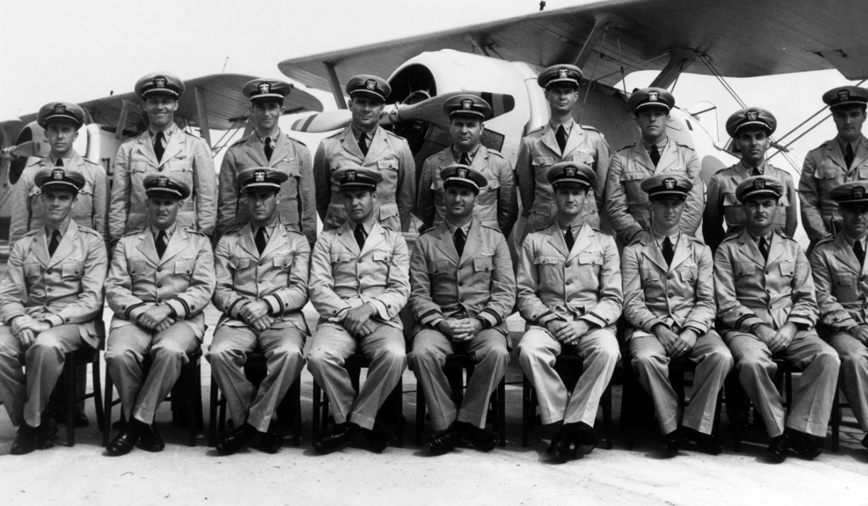 Photo #: 80-CF-8002-2 Fighting Squadron Five (VF-5) (seated, front row, left to right): (Standing, back row, left to right):