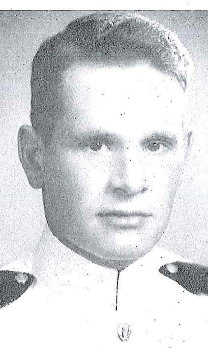 Photo of Lieutenant Commander Philip M. Armstrong, Jr. copied from page 257 of the 1953 edition of the U.S. Naval Academy yearbook 'Lucky Bag'.