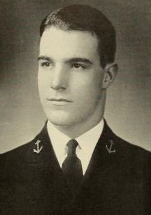 Photo of Captain Nevett B. Atkins copied from the 1936 edition of the U.S. Naval Academy yearbook 'Lucky Bag'.