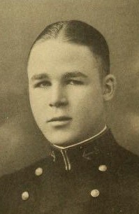 Photo of Captain Theodore C. Aylward copied from the 1926 edition of the U.S. Naval Academy yearbook 'Lucky Bag'.
