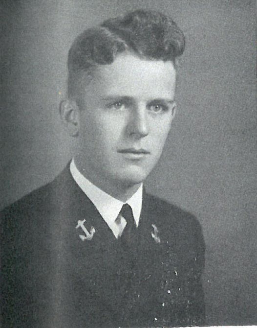 Photo of Captain Theodore L. Balis copied from page 59 of the 1942 edition of the U.S. Naval Academy yearbook 'Lucky Bag'.