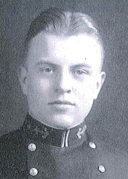 Photo of Captain Walter E. Baranowski copied from the 1934 edition of the U.S. Naval Academy yearbook 'Lucky Bag'.