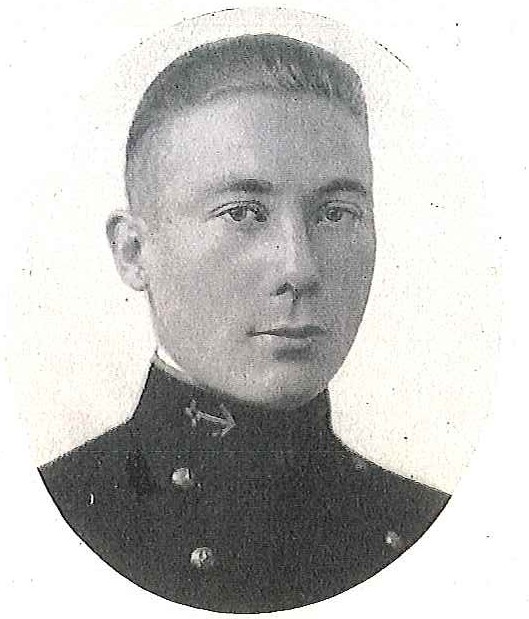 Photo of Captain Joseph Raphael Barbaro copied from page 443 of the 1921 edition of the U.S. Naval Academy yearbook 'Lucky Bag'