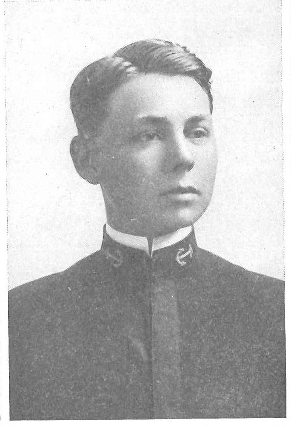 Photo of Captain George N. Barker copied from page 22 of the 1907 edition of the U.S. Naval Academy yearbook 'Lucky Bag'