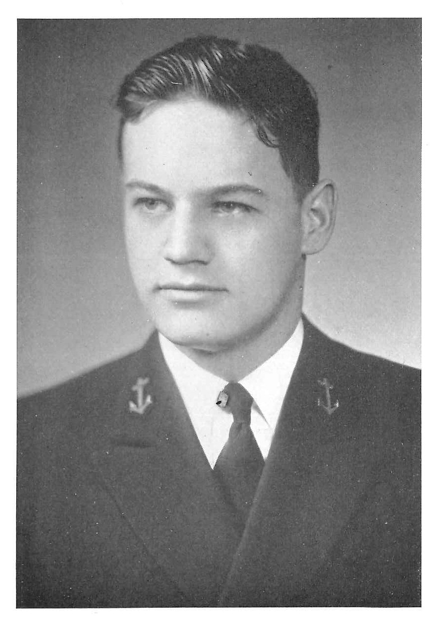Photo of Captain William R. Barnes copied from the 1935 edition of the U.S. Naval Academy yearbook 'Lucky Bag'
