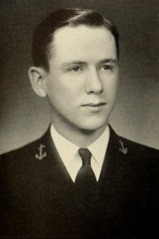 Photo of Louis Hallowell Bauer copied from page 212 of the 1935 edition of the U.S. Naval Academy yearbook 'Lucky Bag'