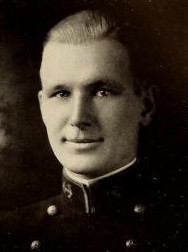 Photo of George William Bauernschmidt copied from page 307 of the 1922 edition of the U.S. Naval Academy yearbook 'Lucky Bag'