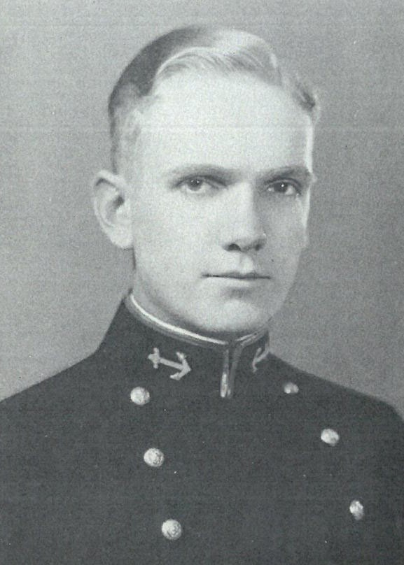 Photo of Vice Admiral George F. Beardsley copied from page 132 of the 1929 edition of the U.S. Naval Academy yearbook 'Lucky Bag'