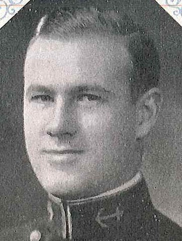 Photo of Captain sherman W. Betts copied from page 112 of the 1931 edition of the U.S. Naval Academy yearbook 'Lucky Bag'.