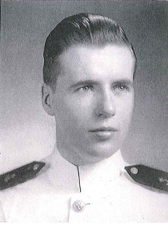Photo of Rear Admiral Thomas J. Bigley copied from page 242 of the 1950 edition of the U.S. Naval Academy yearbook 'Lucky Bag'.