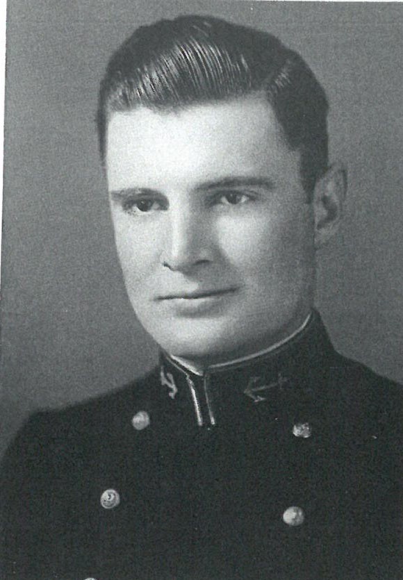 Image of Capt Robert Hugh Caldwell, Jr. is from the 1936 Lucky Bag 