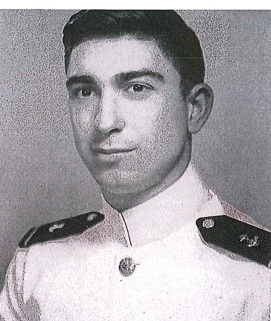 Photo of Rear Admiral Lucien Capone, Jr. copied from page 64 of the 1949 edition of the U.S. Naval Academy yearbook 'Lucky Bag'.