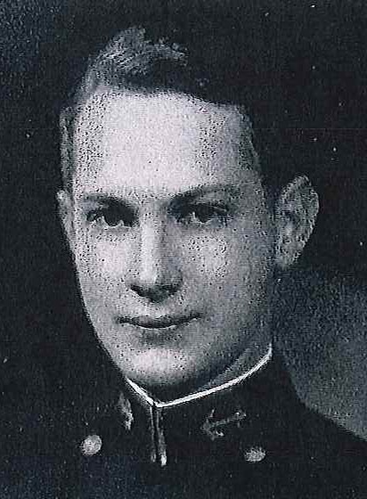Photo of Cptain Daniel L. Carroll, Jr. copied from no page # of the 1932 edition of the U.S. Naval Academy yearbook 'Lucky Bag'.
