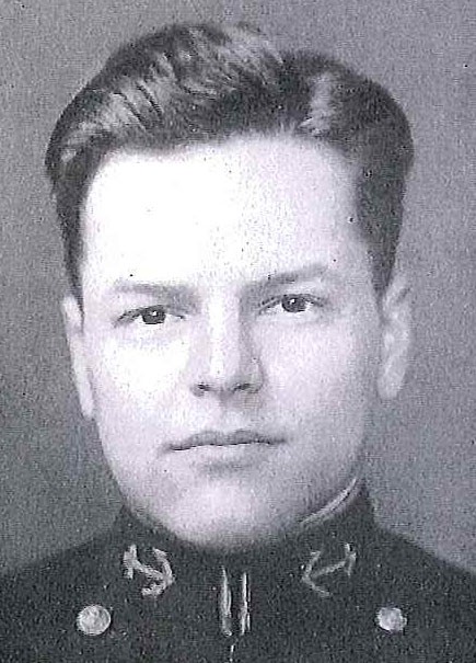 Photo of Captain Robert W. Carter copied from page 50 of the 1938 edition of the U.S. Naval Academy yearbook 'Lucky Bag'.