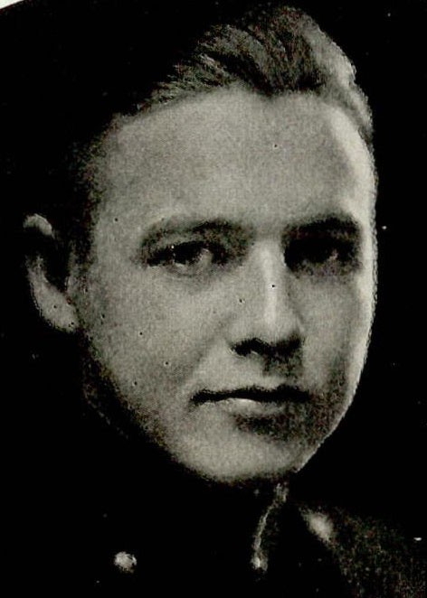Photo of Captain Thomas J. Casey copied from page 101 of the 1923 edition of the U.S. Naval Academy yearbook 'Lucky Bag'.