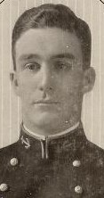 Photo of Paul Cassard copied from the 1913 edition of the U.S. Naval Academy yearbook 'Lucky Bag'