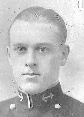 Photo of Captain Gordon L. Caswell copied from page 240 of the 1927 edition of the U.S. Naval Academy yearbook 'Lucky Bag'.