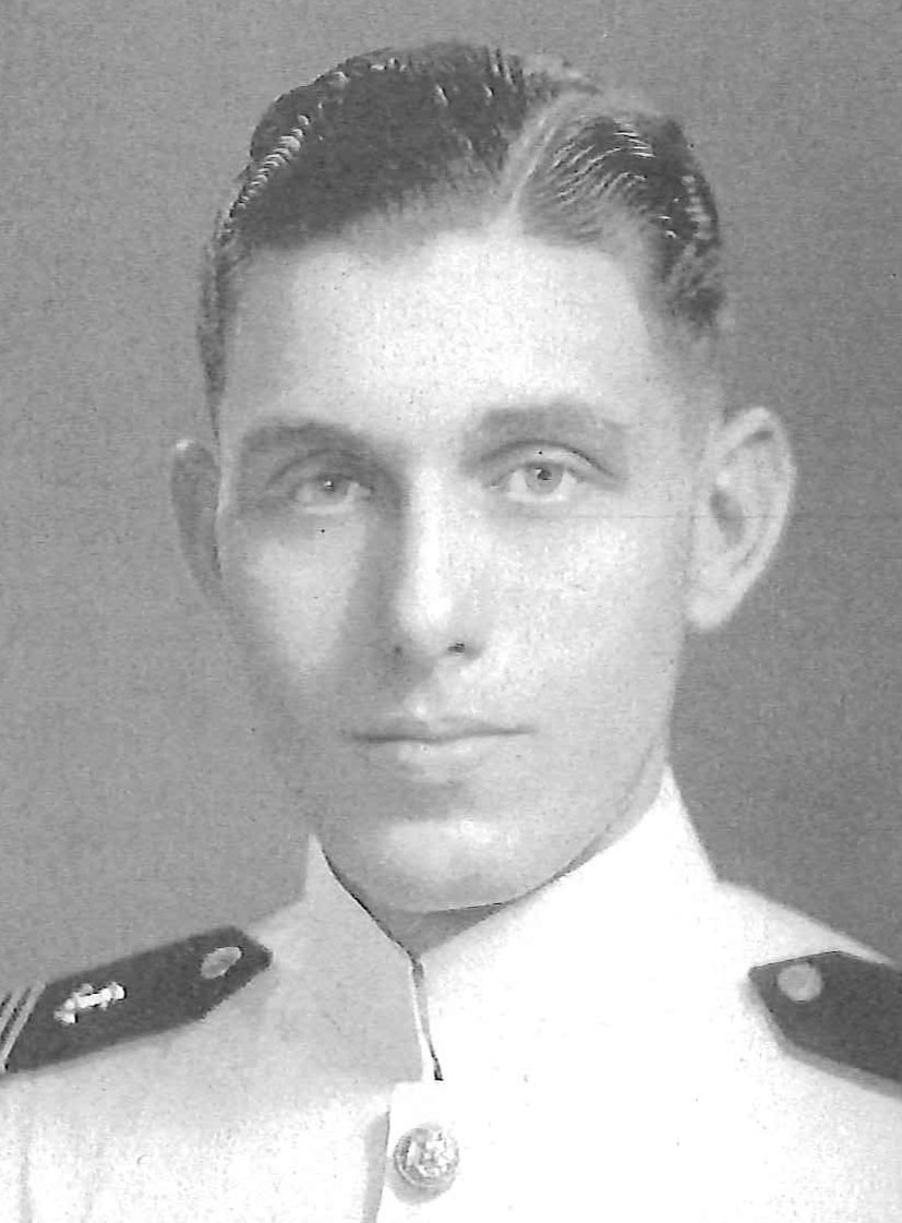 Photo of Clifton Bledsoe Cates, Jr. copied from the 1942 edition of the U.S. Naval Academy yearbook 'Lucky Bag'