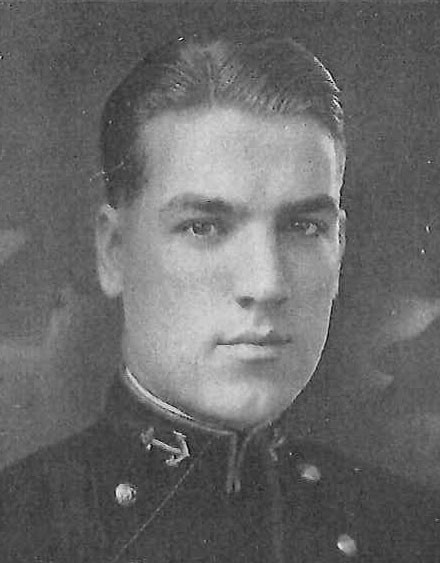Photo of Captain Lysle Willard Cease copied from page 473 of the 1926 edition of the U.S. Naval Academy yearbook 'Lucky Bag'.