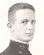 Photo of Carleton Cole Champion, Jr. copied from the 1919 U.S. Naval Academy yearbook 'Lucky Bag'