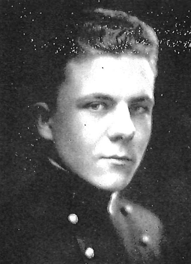 Photo of Hubert Winthrop Chanler copied from the 1922 edition of the U.S. Naval Academy yearbook 'Lucky Bag'