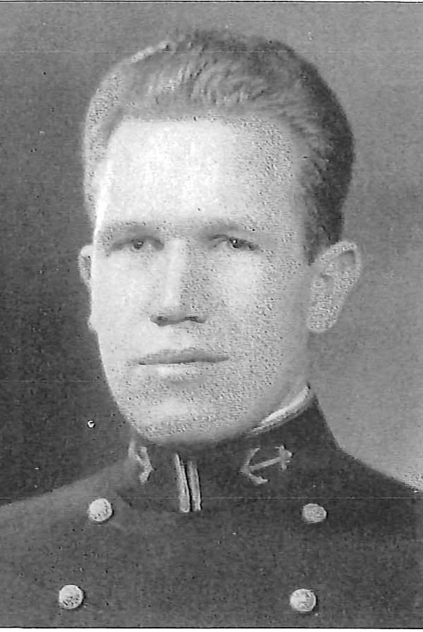 Photo of Captain Jay V. Chase copied from page 194 of the 1933 edition of the U.S. Naval Academy yearbook 'Lucky Bag'.