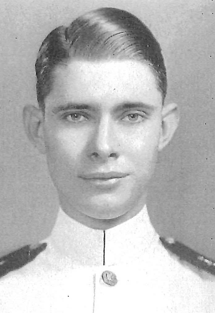 Photo of Captain Arthur B. Chilton, Jr copied from page 112 of the 1939 edition of the U.S. Naval Academy yearbook 'Lucky Bag'.