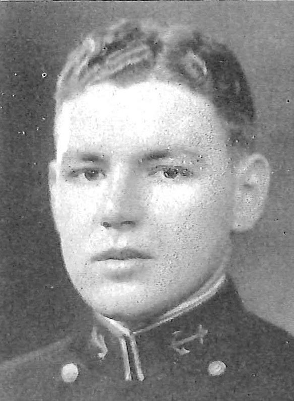 Photo of Captain Warren B. Christie copied from page 1011 of the 1933 edition of the U.S. Naval Academy yearbook 'Lucky Bag'.