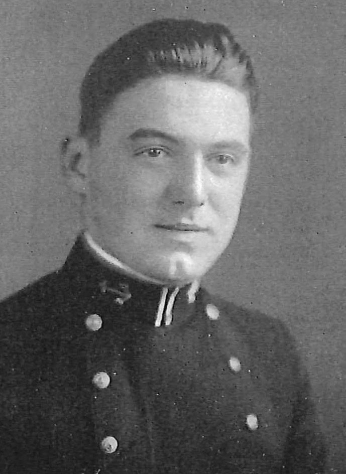 Photo of William Campbell Gibson Church copied from the 1934 edition of the U.S. Naval Academy yearbook 'Lucky Bag'