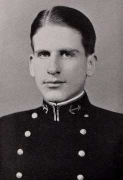 Photo of Gerald Francis Colleran copied from the 1929 edition of the U.S. Naval Academy yearbook 'Lucky Bag'