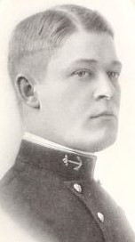 Photo of Horace Donald Clarke copied from the 1915 edition of the U.S. Naval Academy yearbook 'Lucky Bag'