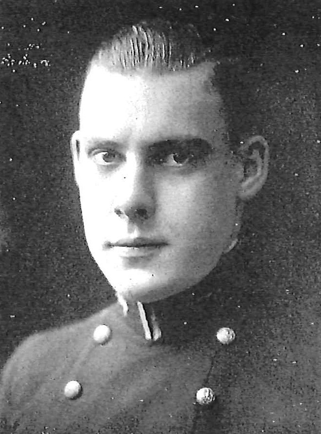 Photo of Melvin Hughes Bassett copied from the 1922 edition of the U.S. Naval Academy yearbook 'Lucky Bag'