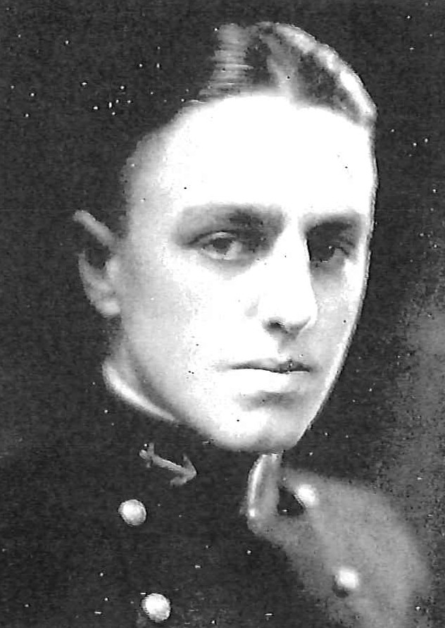 Photo of James Powell Clay copied from the 1922 edition of the U.S. Naval Academy yearbook 'Lucky Bag'