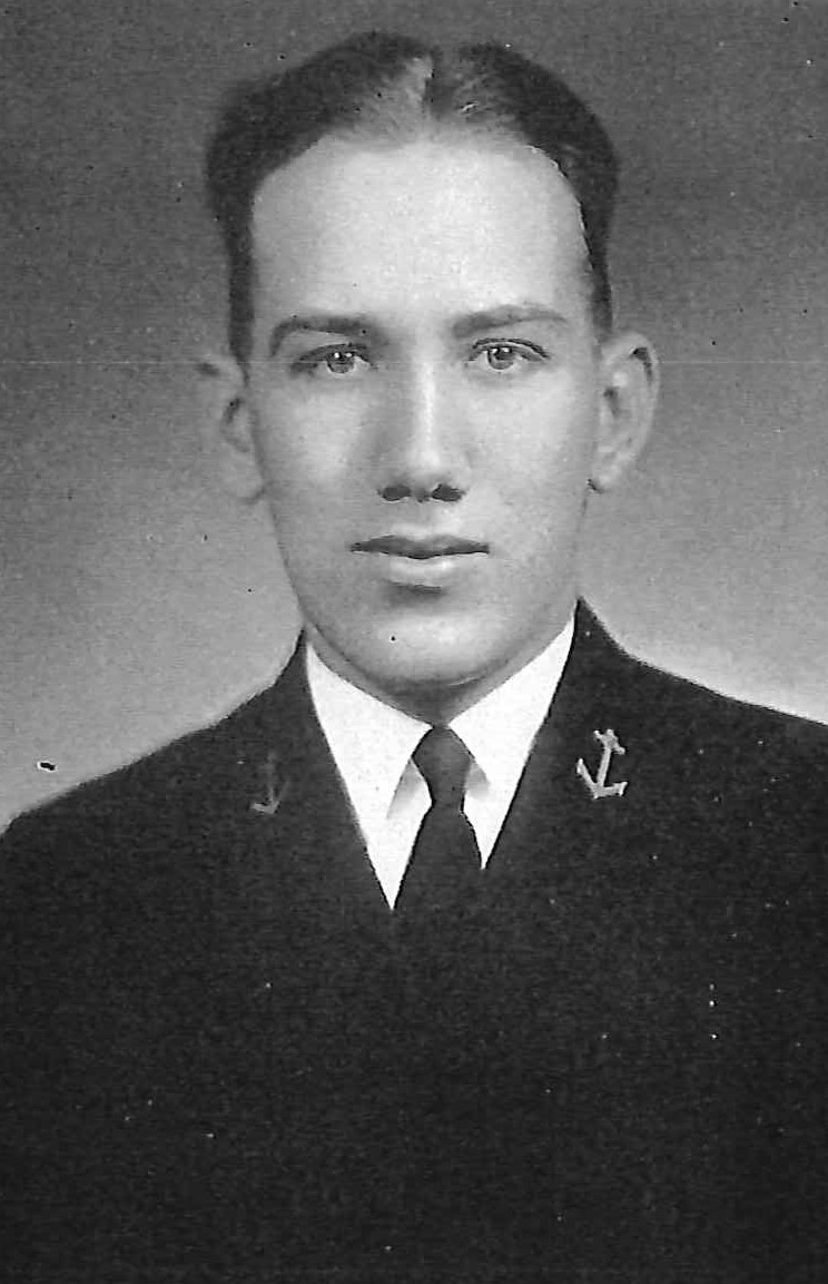 Photo of Glenn William Clegg copied from the 1935 edition of the U.S. Naval Academy yearbook 'Lucky Bag'