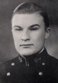 Photo of Burdette Eugene Close copied from the 1932 edition of the U.S. Naval Academy yearbook 'Lucky Bag'