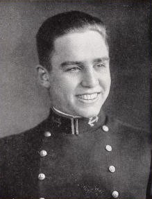 Photo of Robert Hamilton Close copied from the 1934 edition of the U.S. Naval Academy yearbook 'Lucky Bag'