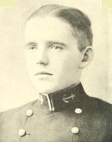 Photo of Clarence Emmett Coffin, Jr. copied from the 1927 edition of the U.S. Naval Academy yearbook 'Lucky Bag'