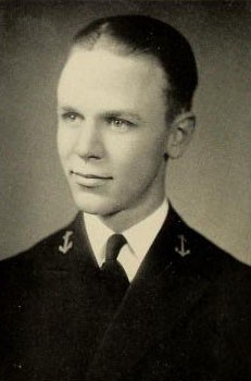 Photo of Cyrus Churchill Cole copied from the 1935 edition of the U.S. Naval Academy yearbook 'Lucky Bag'