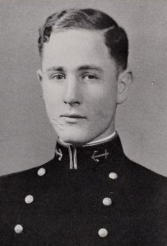 Photo of John Austin Collett copied from the 1929 edition of the U.S. Naval Academy yearbook 'Lucky Bag'