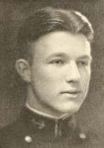 Photo of Howard Lyman Collins copied from the 1924 edition of the U.S. Naval Academy yearbook 'Lucky Bag'