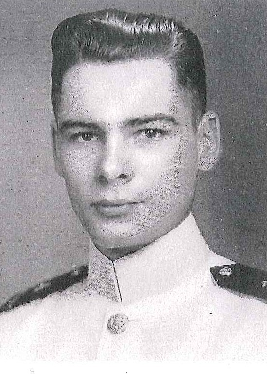 Photo of Rear Admiral Tyler F. Dedman copied from page 173 of the 1948A edition of the U.S. Naval Academy yearbook 'Lucky Bag'.