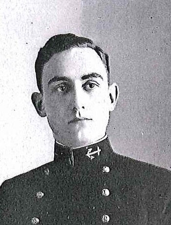 Photo of Vice Admiral Walter S. Delany copied from page 100 of the 1912 edition of the U.S. Naval Academy yearbook 'Lucky Bag'.