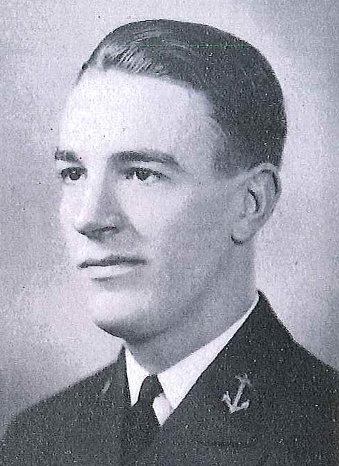 Photo of Lieutenant Edward G. DeLong copied from page 166 of the 1937 edition of the U.S. Naval Academy yearbook 'Lucky Bag'.