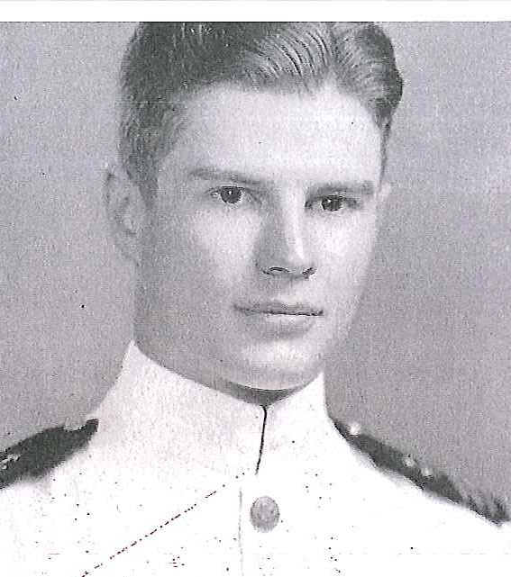 Photo of Vice Admiral Vincent P. de Poix copied from page 216 of the 1939 edition of the U.S. Naval Academy yearbook 'Lucky Bag'.