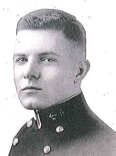 Photo of Rear Admiral Ross A. Dierdorff copied from page 191 of the 1919 edition of the U.S. Naval Academy yearbook 'Lucky Bag'.