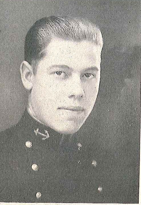 Photo of Lieutenant Commander Hilan Ebert copied from page 358 of the 1926 edition of the U.S. Naval Academy yearbook 'Lucky Bag'.