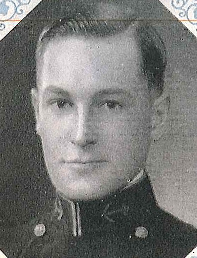 Photo of Captain Ernest B. Ellsworth copied from page 129 of the 1931 edition of the U.S. Naval Academy yearbook 'Lucky Bag'.