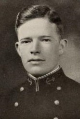 Photo of Milton Duncan Fairchild copied from the 1930 edition of the U.S. Naval Academy yearbook 'Lucky Bag'
