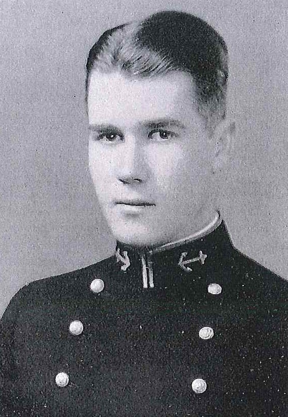 Photo of Captain Charles R. Fenton copied from the 1929 edition of the U.S. Naval Academy yearbook 'Lucky Bag'.