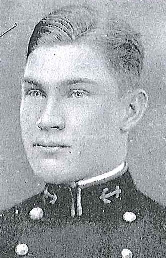 Photo of Captain Evan E. Fickling copied from the 1928 edition of the U.S. Naval Academy yearbook 'Lucky Bag'.